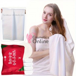 Prosop din fibra vegetala pentru coafor, cosmetica sau manichiura 50x100, Cod YJ02 Alb